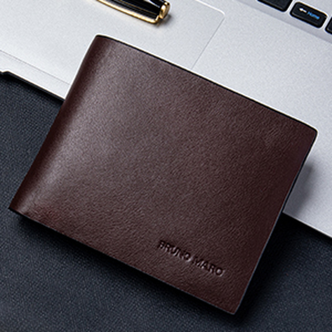 Men's Microfiber Leather Bifold Wallet