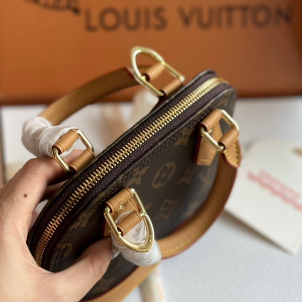 Louis Vuitton Nano Alma Monogram Brown 7.9 Inches M82717