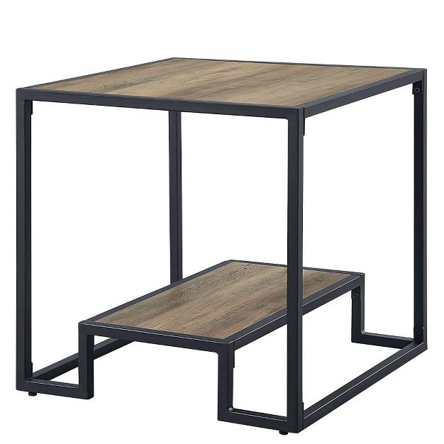 Accent Tables Rustic Oak And Black Acme Furniture