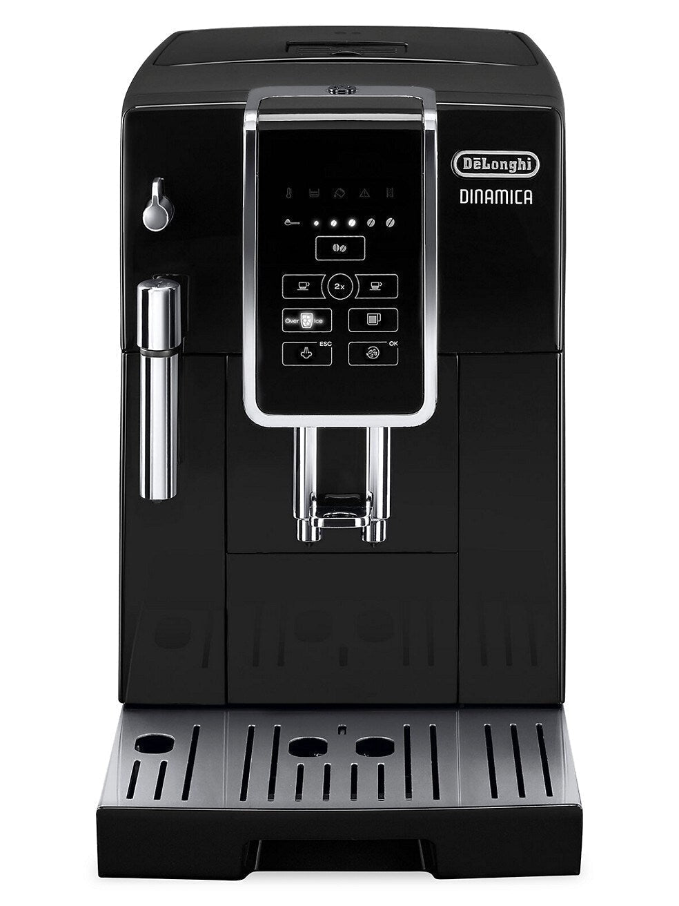 De'Longhi - Dinamica Espresso Machine with 15 bars of pressure and Milk Frother - Black/Stainless