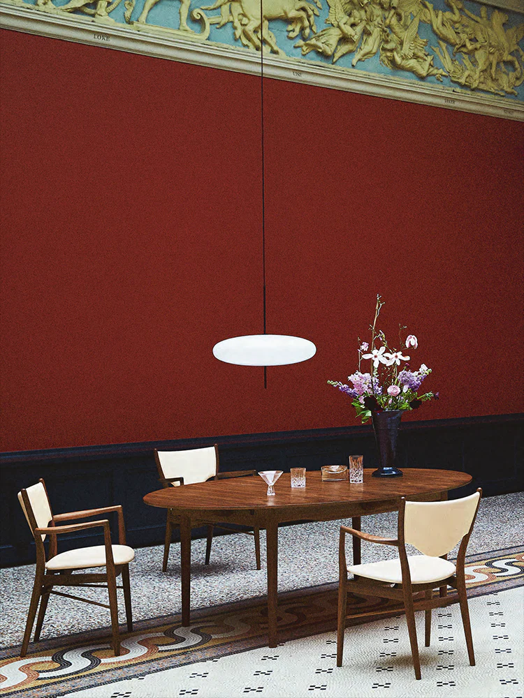 YA023 (Table) - Italian White Waxwood Dining Table / Work Table Integrated Multi-person Living Room Dining Room Long Table New Chinese Dining Table