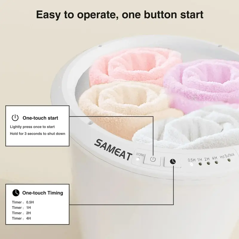 SAMEAT Large Electric Towel Warmer – Bathroom Heated Rack