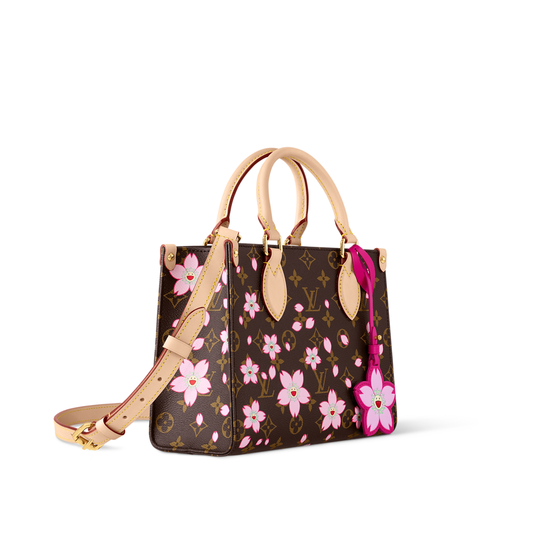 Louis Vuitton LV x Murakami OnTheGo PM Sakura Brown 25cm M13269