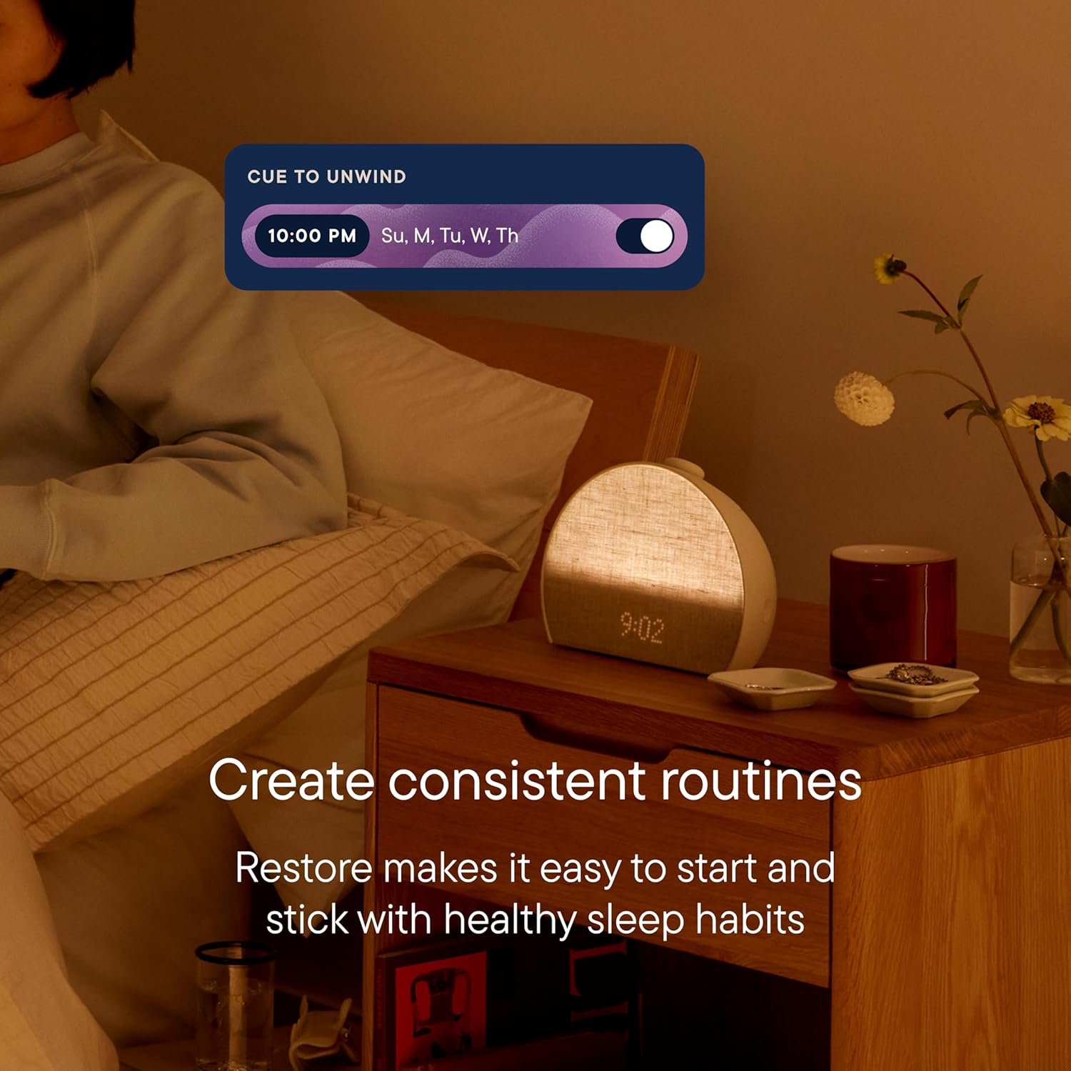 Sunrise Alarm Clock, Sound Machine, Smart Light (Cocoa) – White Noise, Screen-Free Sleep Routine