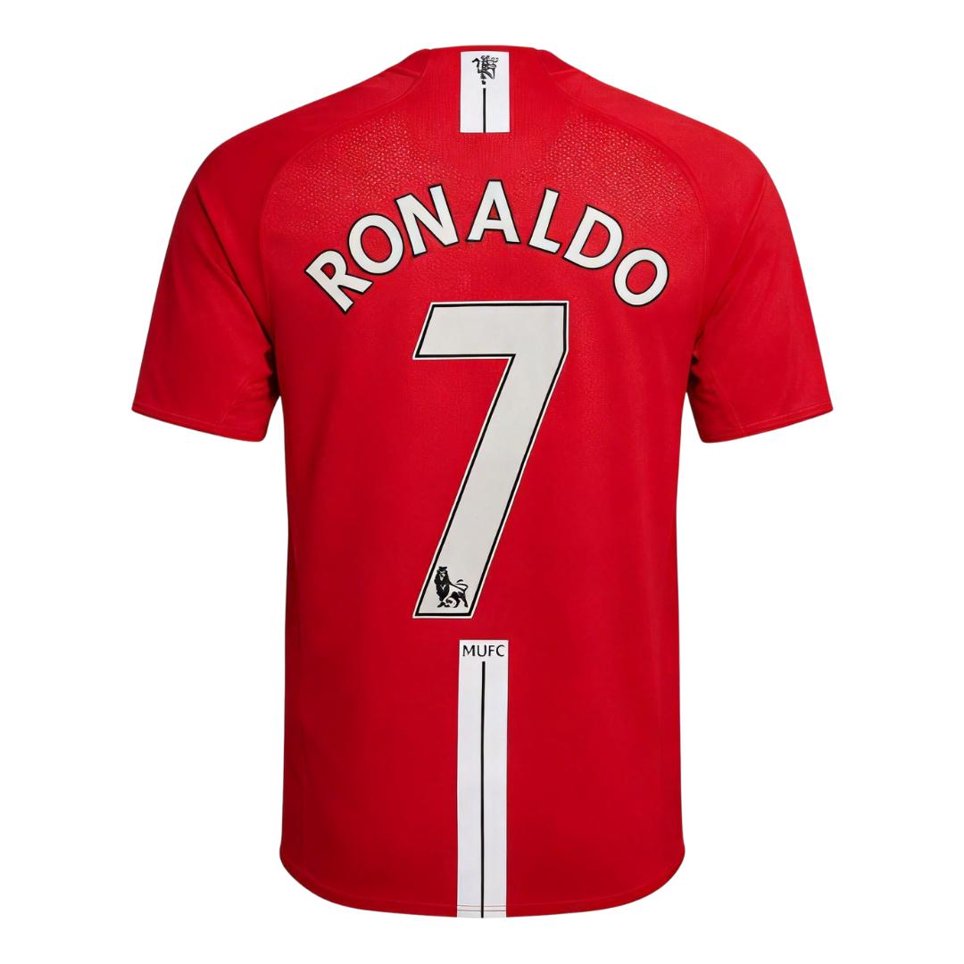 Retro Soccer Jersey RONALDO #7 Manchester United Home 2007/08