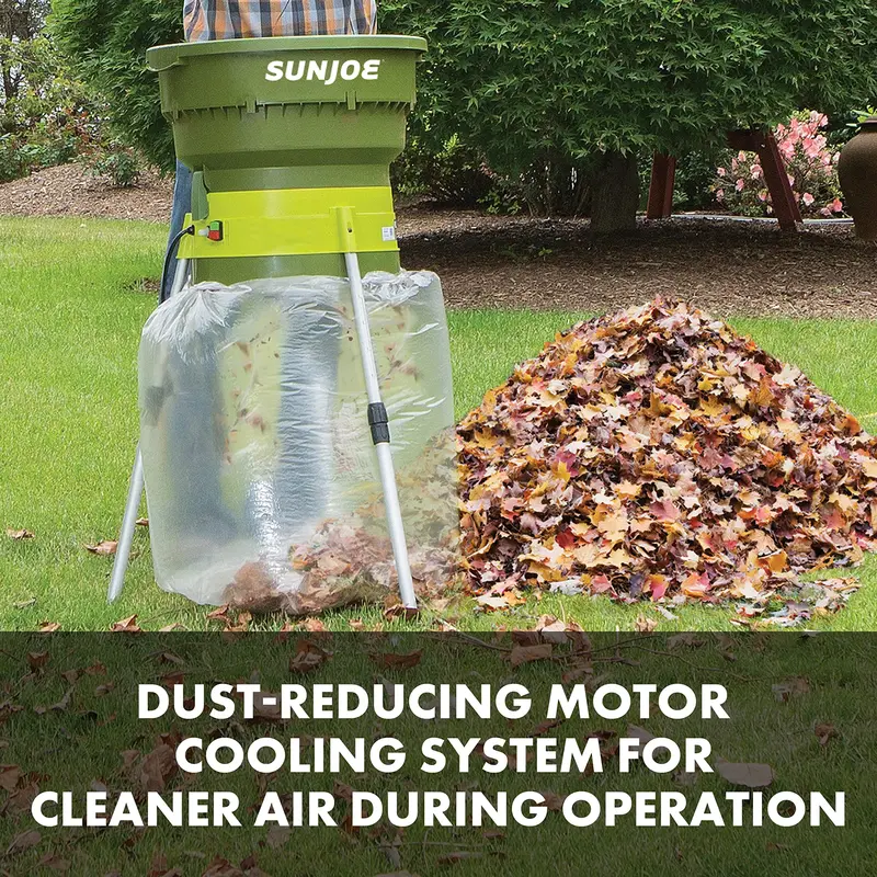 Sun Joe EM13AM1 Electric Leaf Mulcher – 13-Amp, 16:1 Shredding Ratio