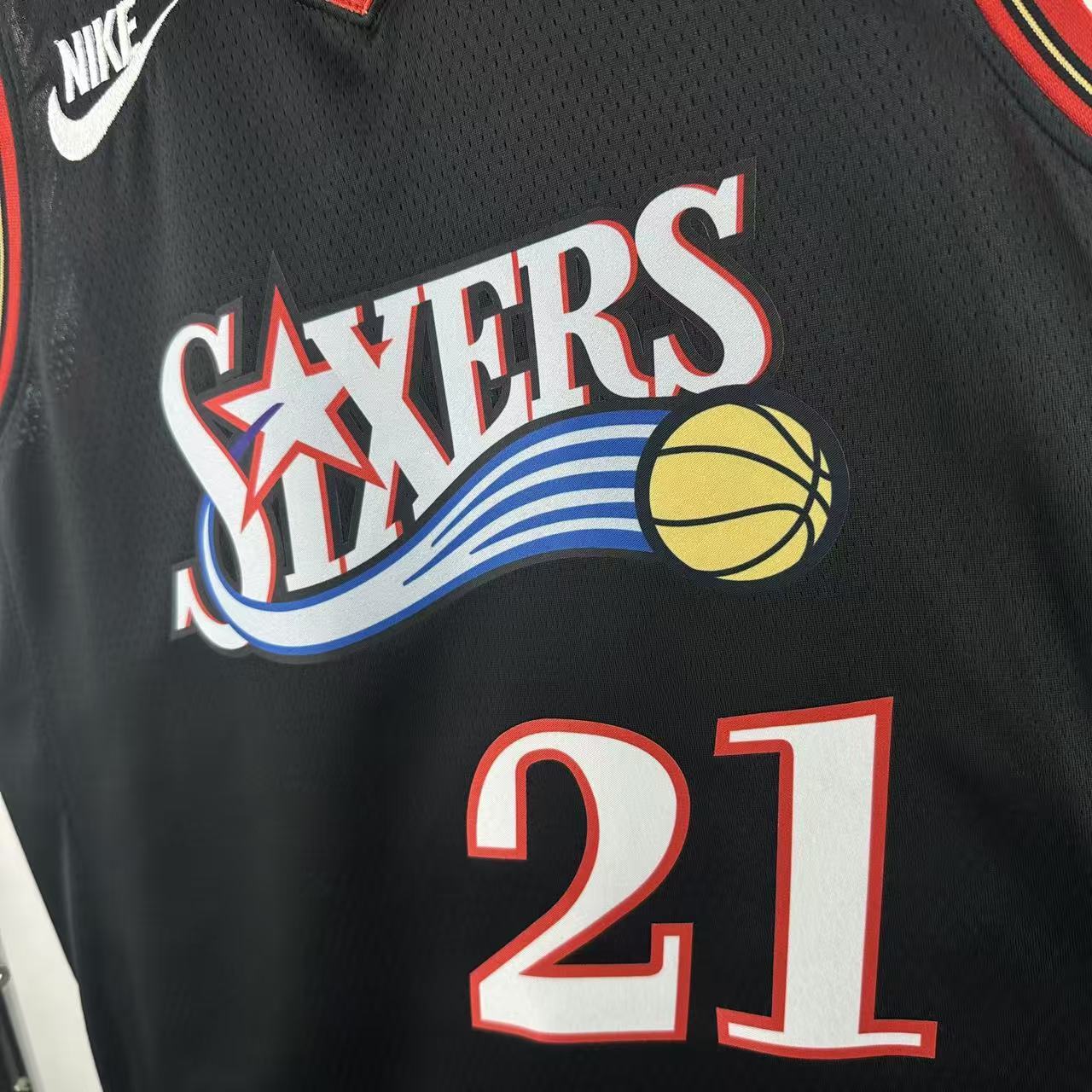 26 Season Philadelphia 76ers Retro Black #21