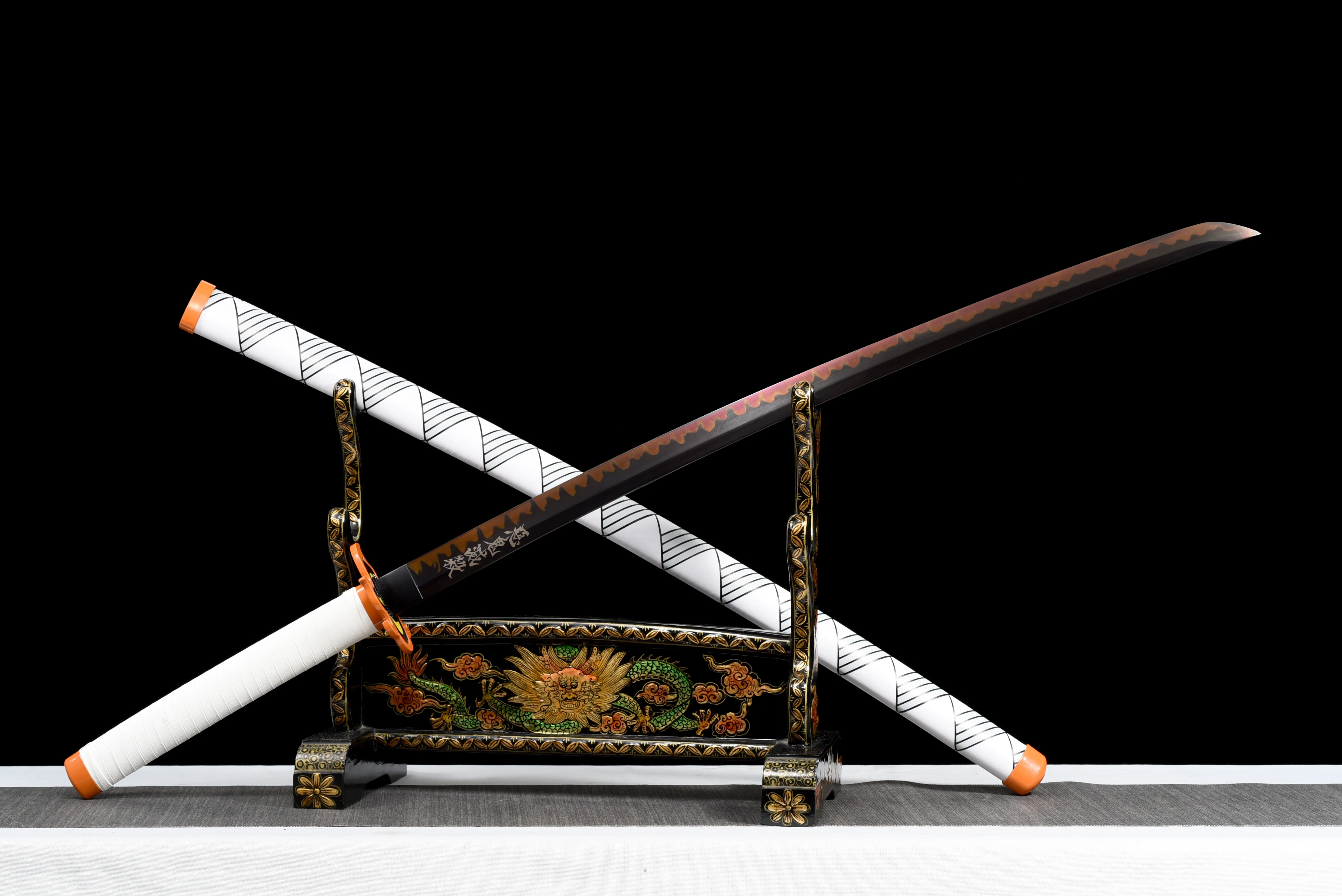 Rengoku Katana – T10 Clay Tempered, Real Hamon, Full Tang