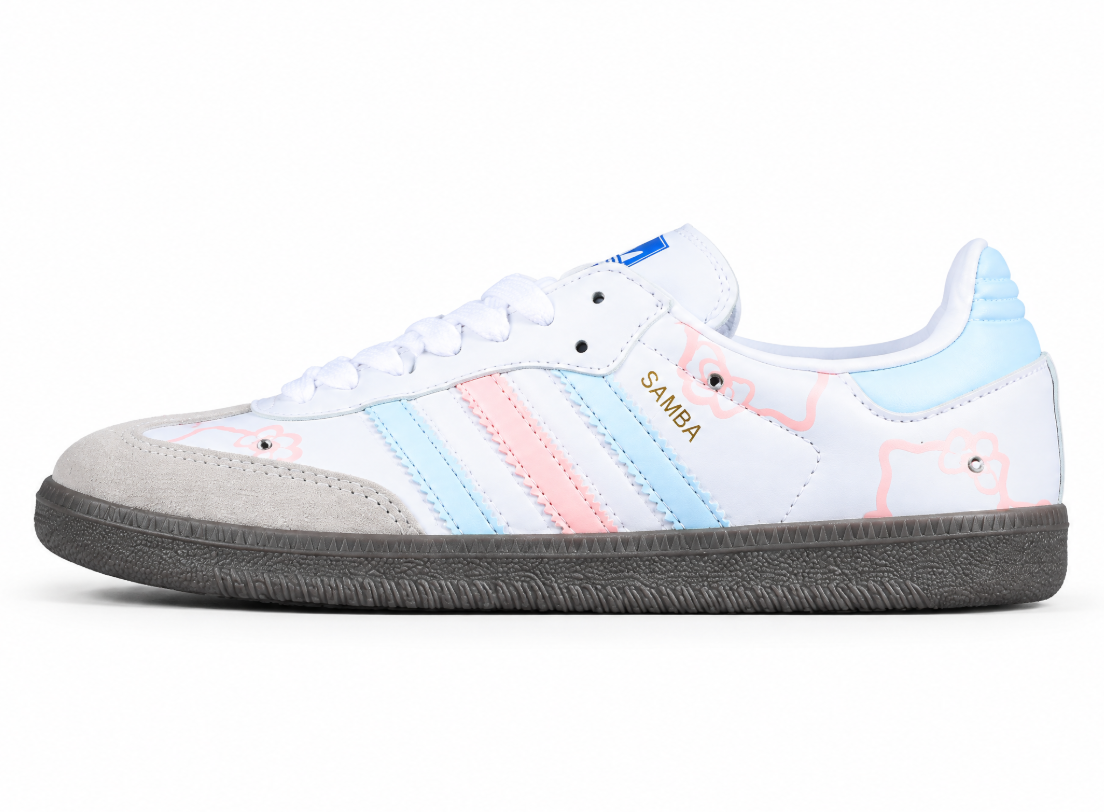 Adidas Samba Og White/Pink/Blue IG0024