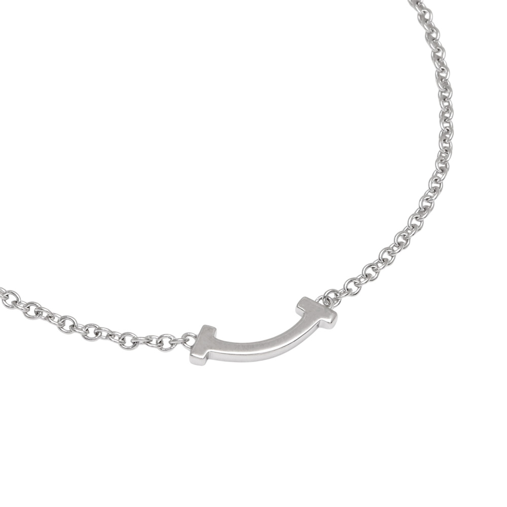 Tiffany & Co. Tiffany T Wire Bracelet 18K White Gold