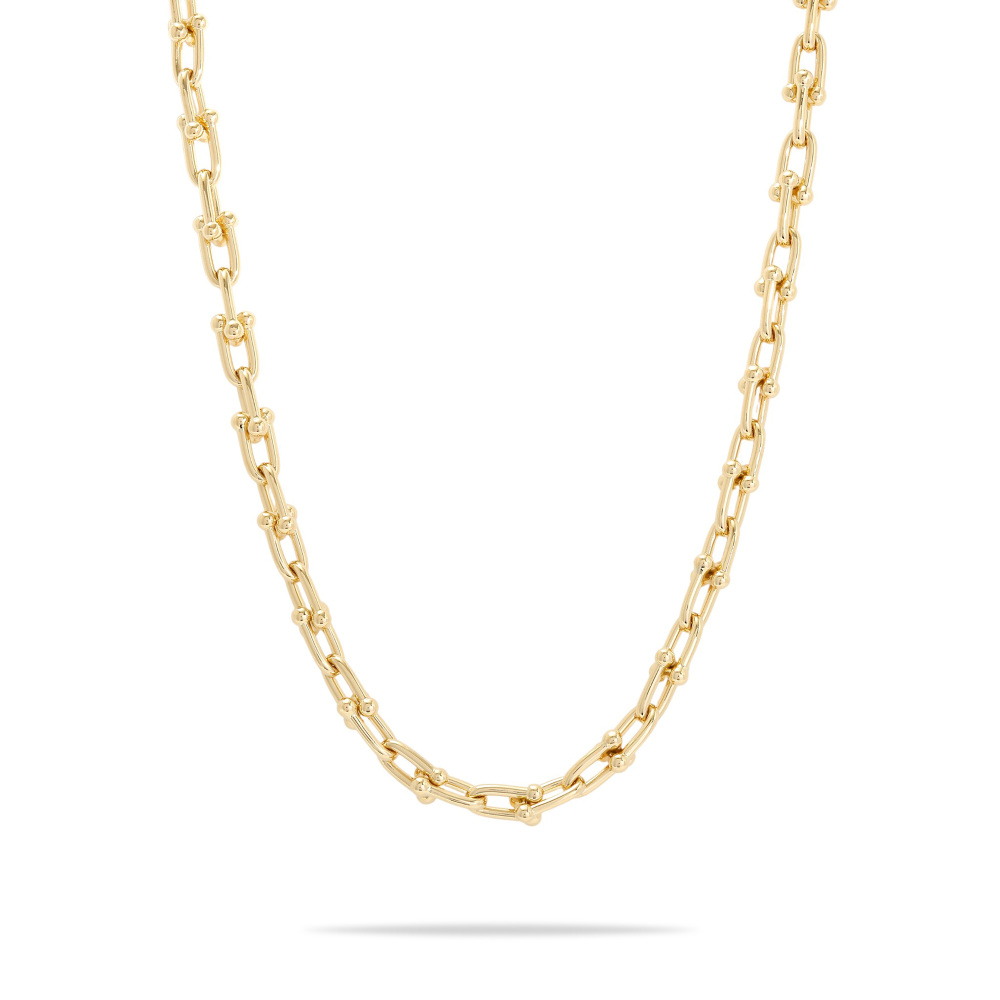 Tiffany & Co. Hardware Link Necklace 18K Yellow Gold 60153062