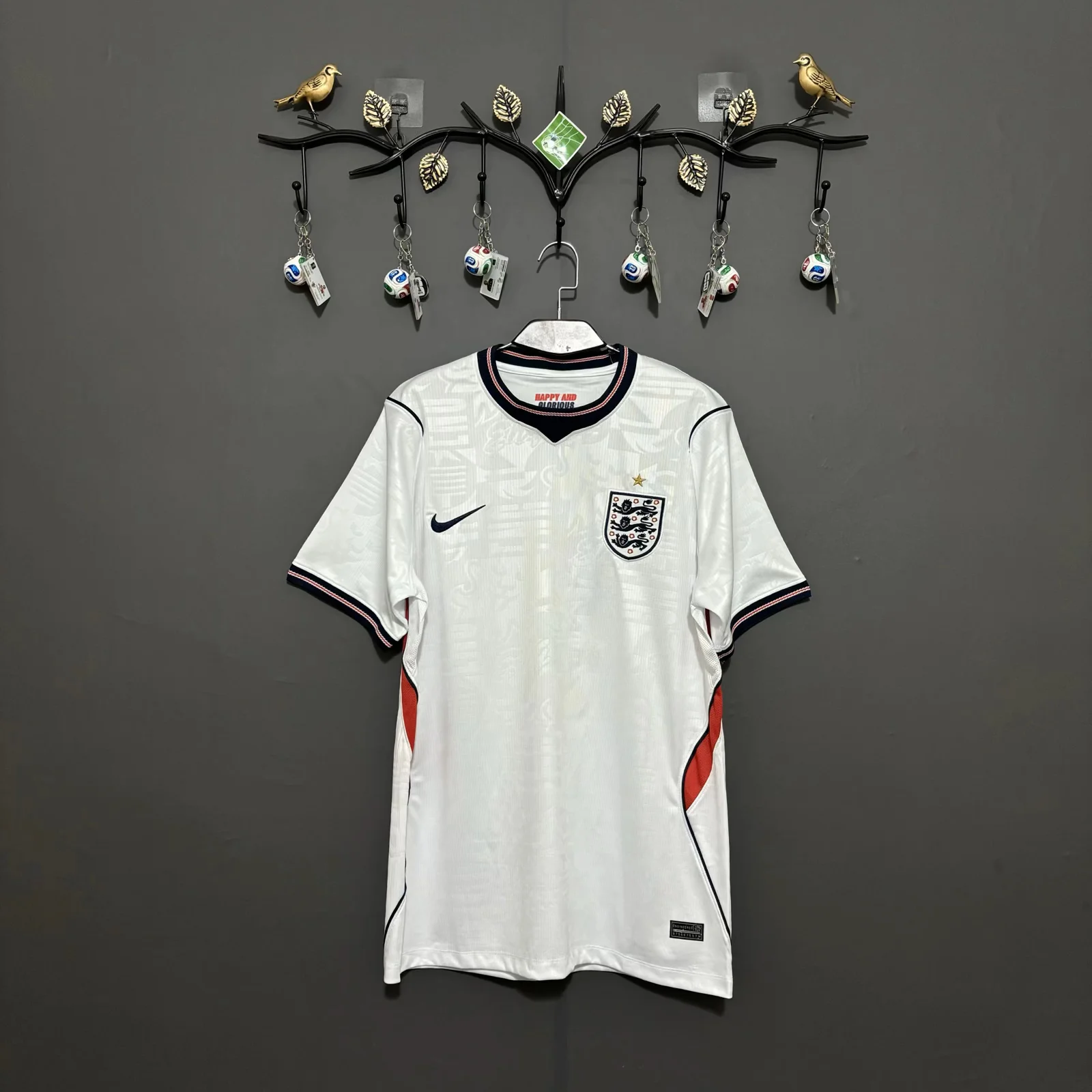 KANE #9 England 2026 Home Embroidered Jersey S-XXL Fan Version(No Front Number) 4