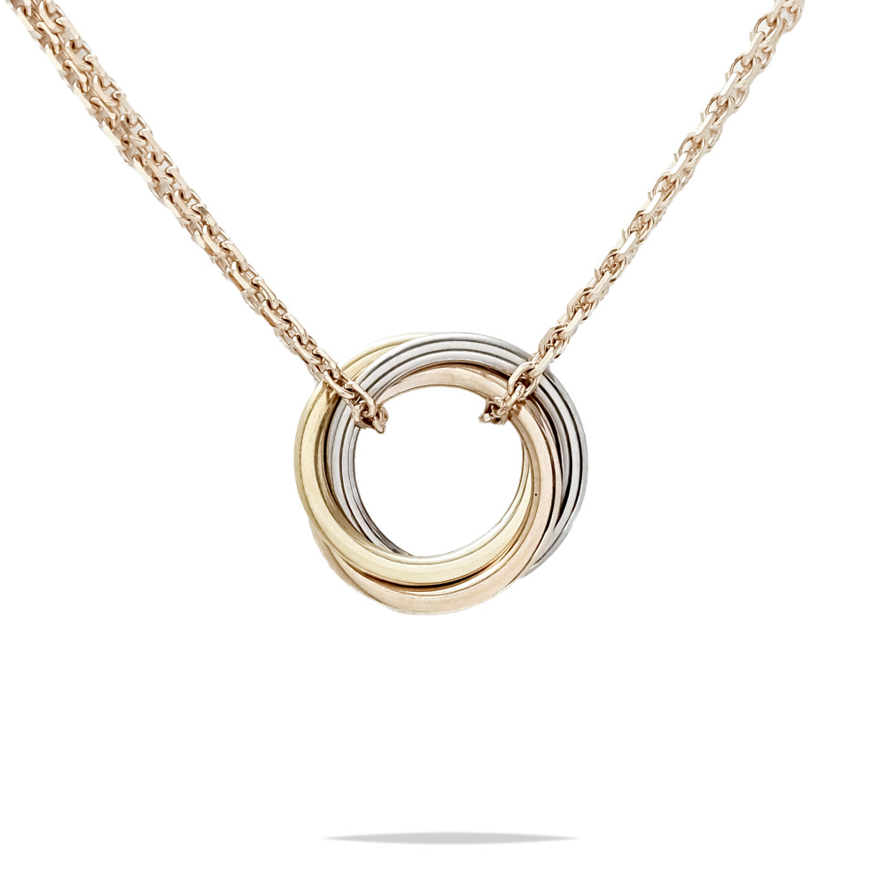 Cartier Trinity Necklace Tri-Gold B7218200