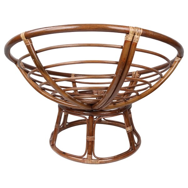 Bali 42inch Papasan Chair with Patterned Polyester Cushion