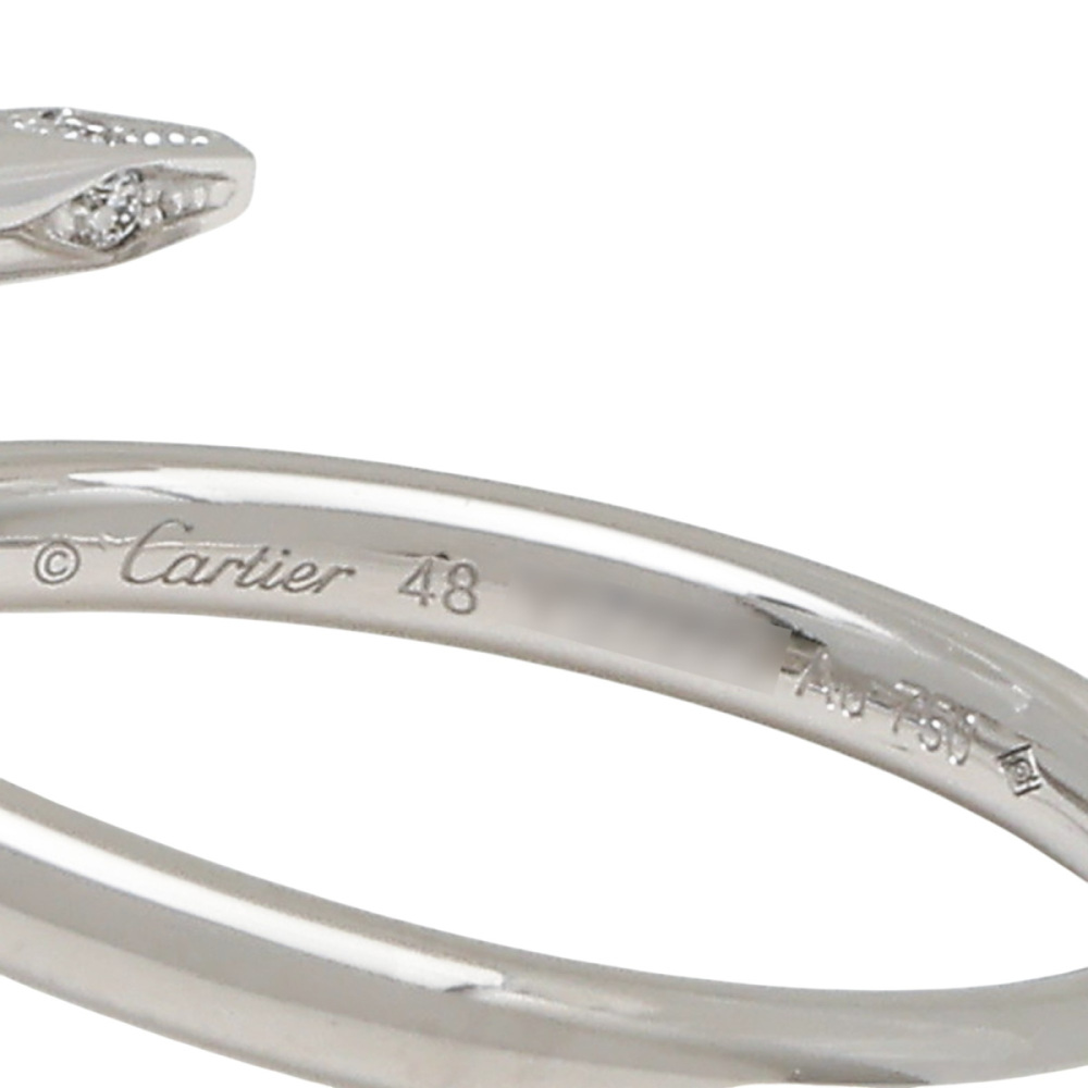 Cartier Juste un Clou Diamond Ring 18K White Gold B4245000