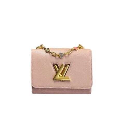 Louis Vuitton Twist Mm Bags Epi Leather Lock Chain Pink 23Cm
