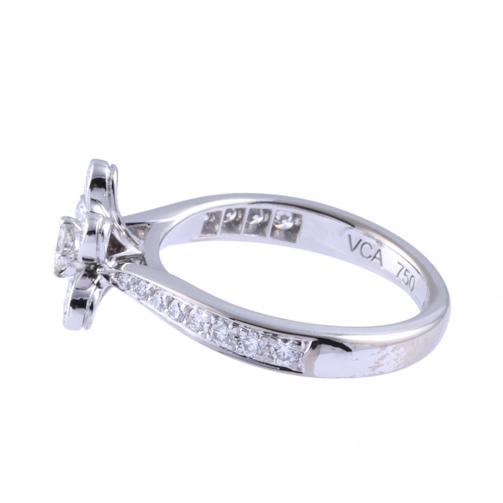 Van Cleef & Arpels Socrates Diamond Ring 18K White Gold