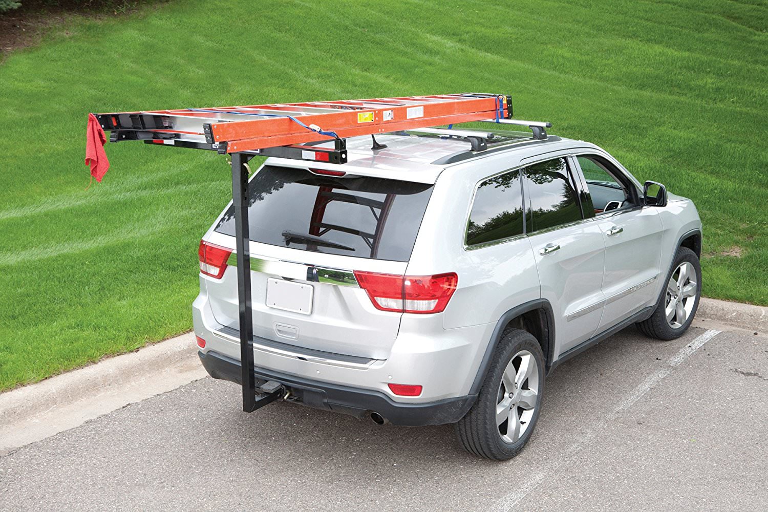 Tricam SLE-1 2 in 1 E-Z Hitch-Mounted Load Extender, 350-Pound Capacity, Black Finish