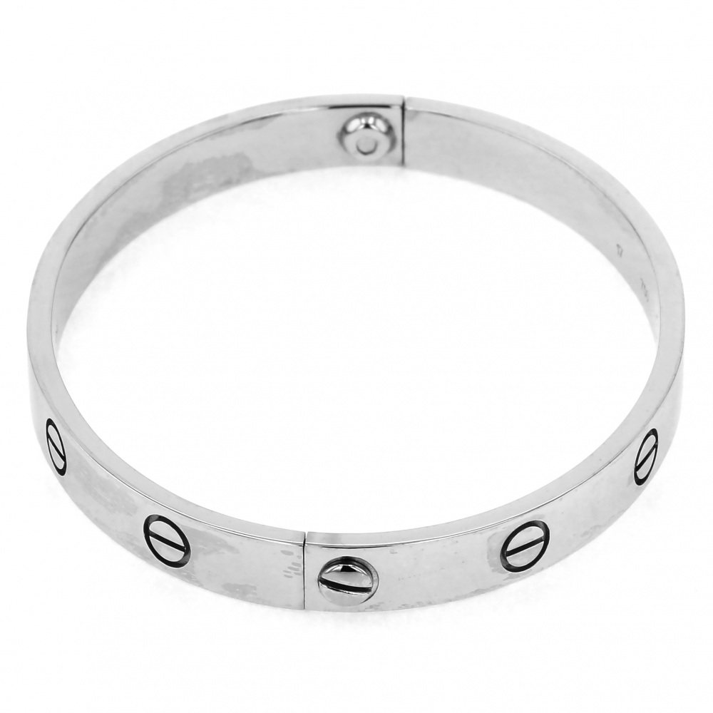 Cartier White Gold Love Breath K18WG Bracelet