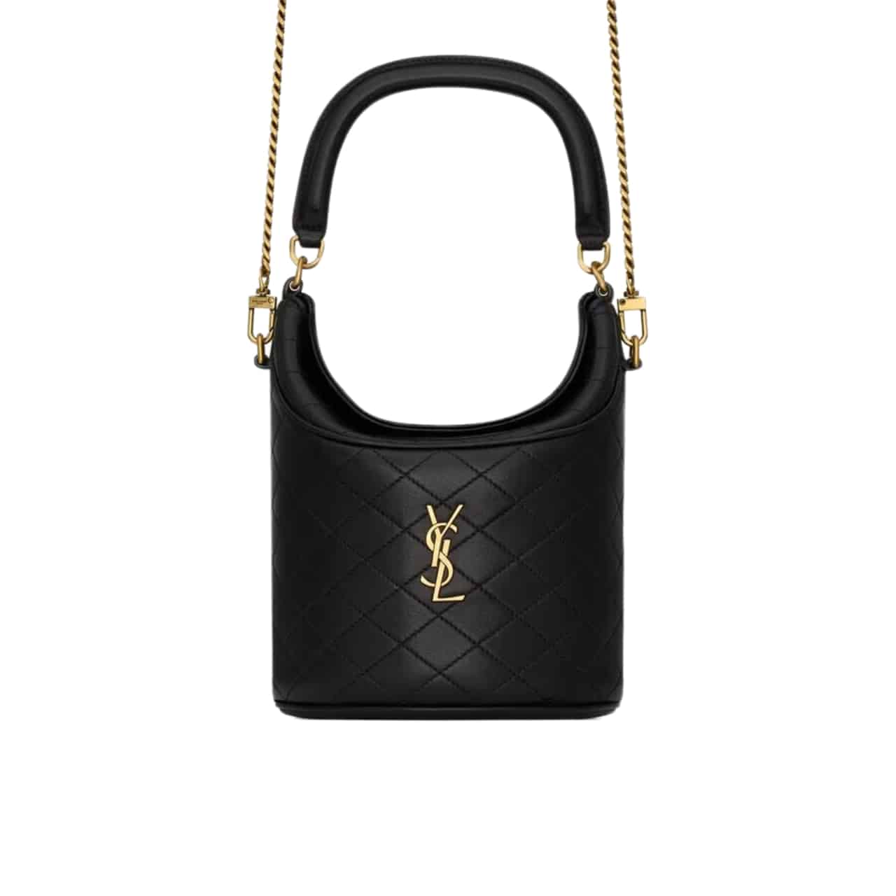 Saint Laurent Gaby Bucket Bag In Black 18Cm