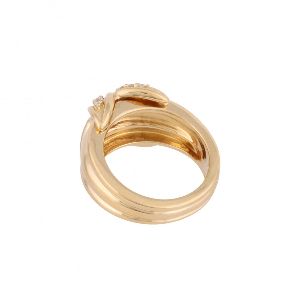 Tiffany & Co. Tiffany Signature K18YG Yellow Gold Ring Diamond