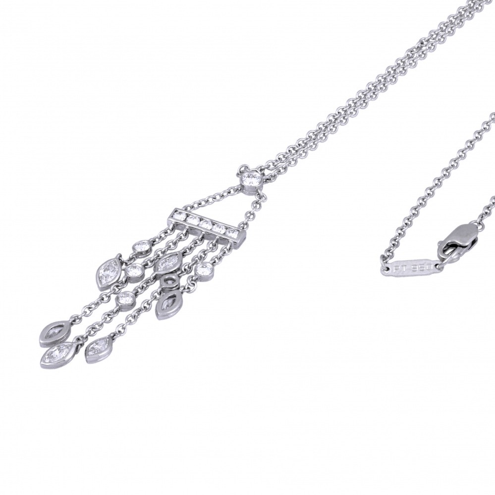 Tiffany & Co. Tiffany Legacy PT950 Necklace Platinum Diamond