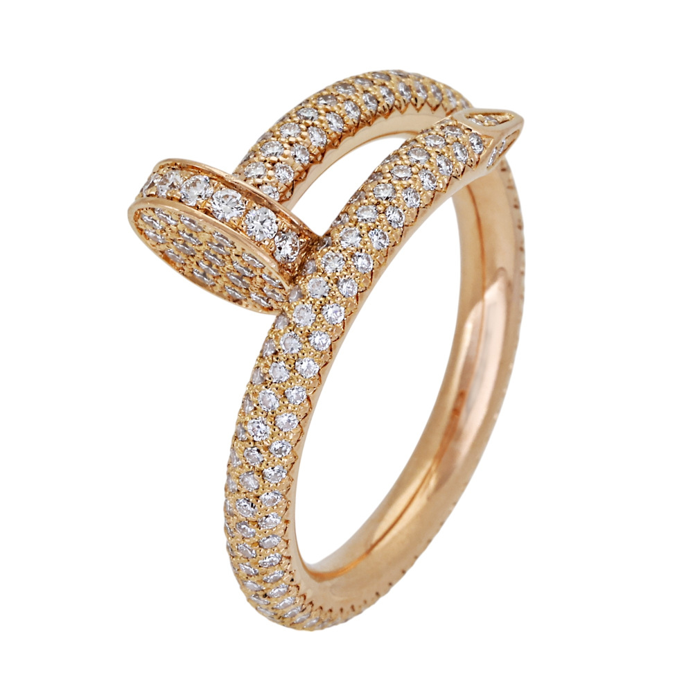 Cartier Juste un Clou Ring 18K Rose Gold Diamond N4748600