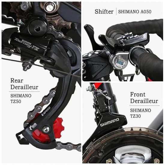 700C Adult Road Bike Steel Frame 54cm Muti Spoke Wheel Dual Disc Brake 21 Speed Gear System Men Road Bicycle