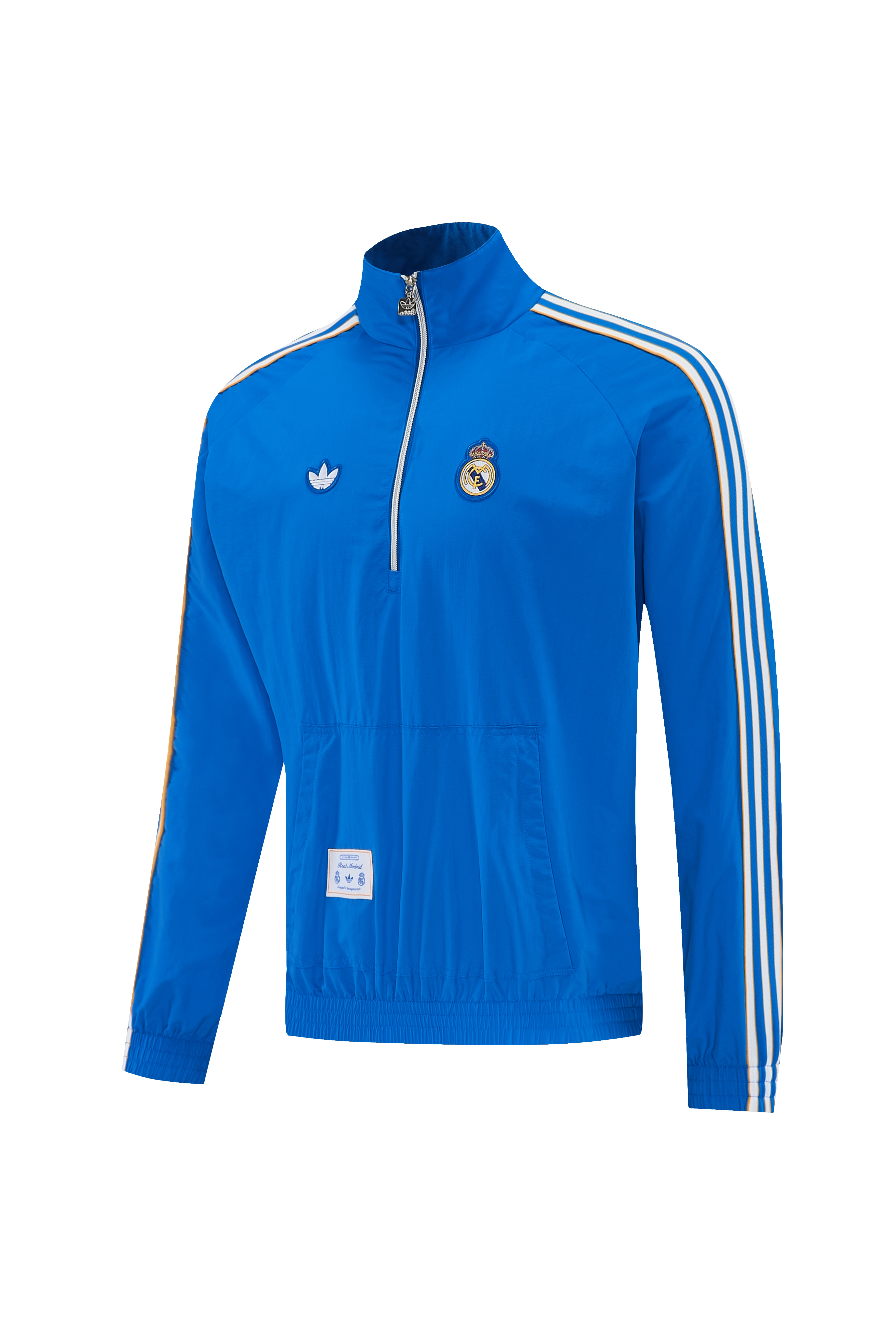 Real Madrid Half Zipper Blue Windbreaker S-XXL