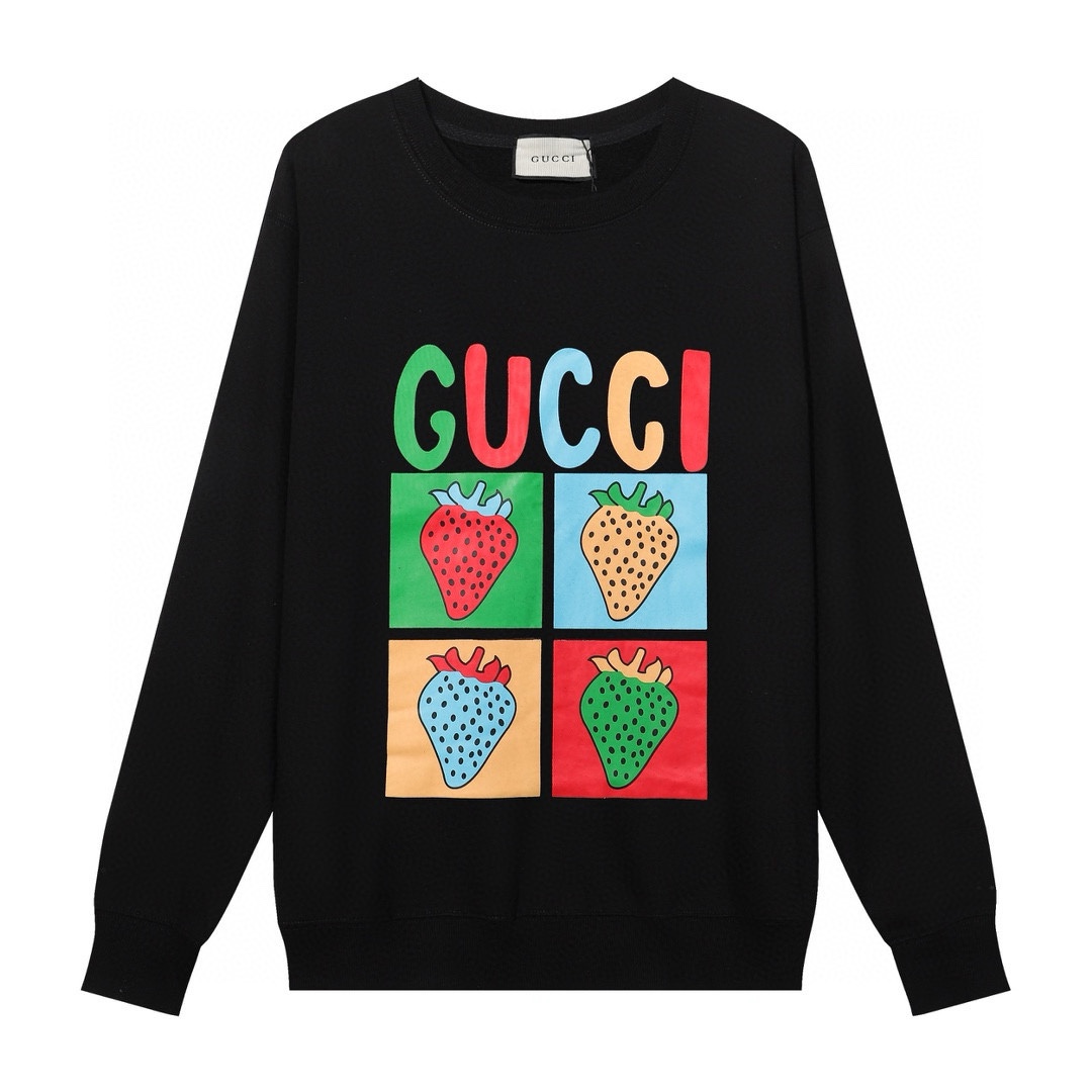 GUCCI printed crew-neck hoodie - cnluxepick