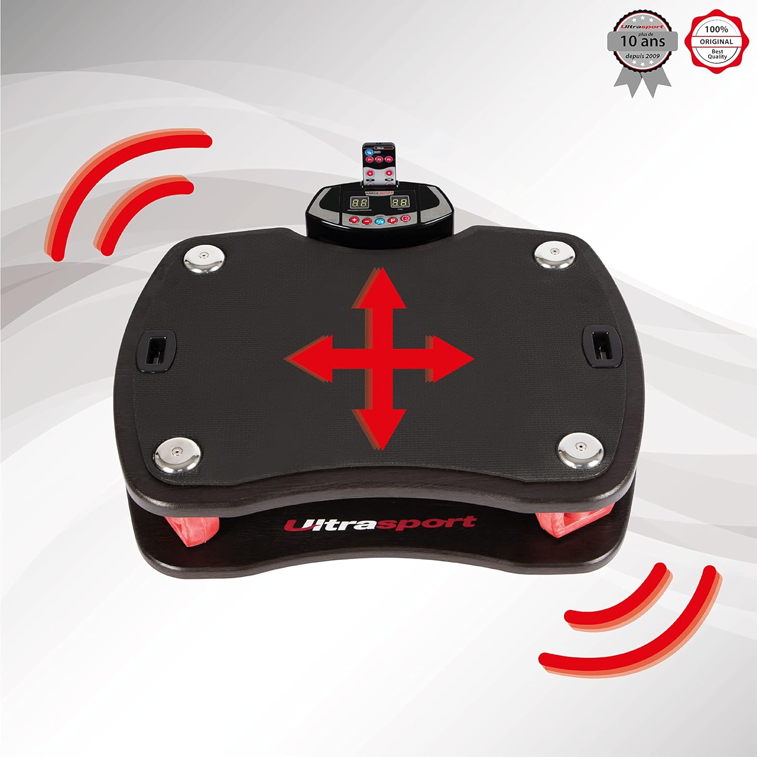 Vibration Plaque 4D, Combustion des Graisses, Perte de Poids, Moteurs Puissants, LED Colorées, Vibration Oscillation