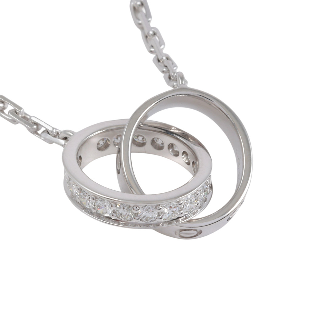 Cartier Love Semi-pavé Necklace 18K White Gold Diamond B7013700