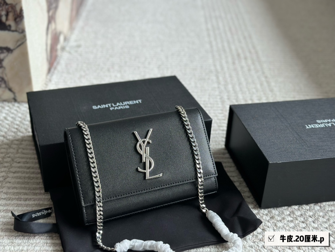 YSL woc kate Envelope Caviar bag - cnluxepick