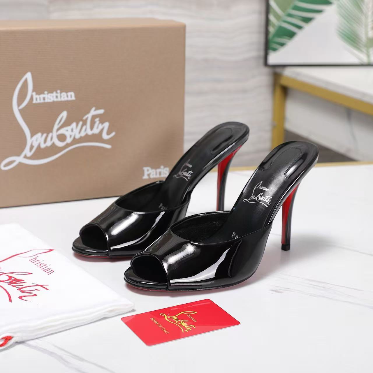 CL patent leather high heels - cnluxepick