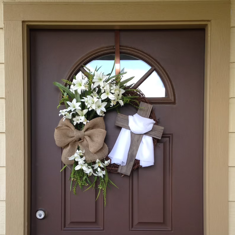 Easter Wreath with Cross