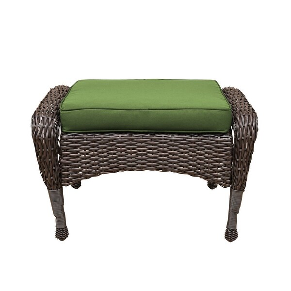 6piece Resin Wicker Patio Furniture Conversation Set with High Back