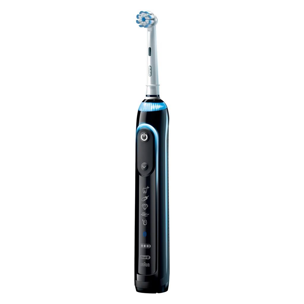 Braun Oral-B 9600 Electric Toothbrush, 3 Brush Heads, Black, Powered