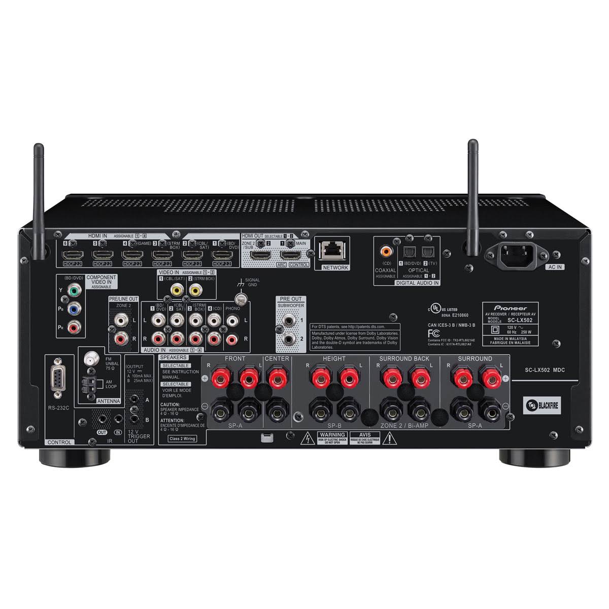 Pioneer Elite SC-LX502 7.2-Channel Network A/V Receiver