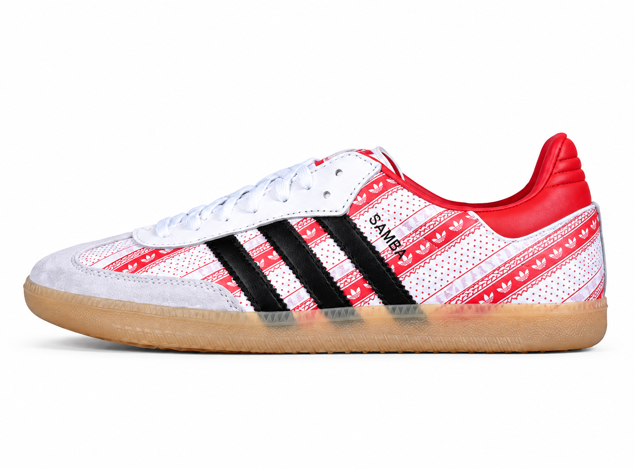 Adidas Samba Vegan Christmas Cloud White/Shadow Navy/Vivid Red GZ4711