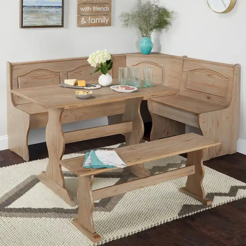 Simple Living Knox Nook Dining Set – Modern 3-Piece Table and Chair Ensemble