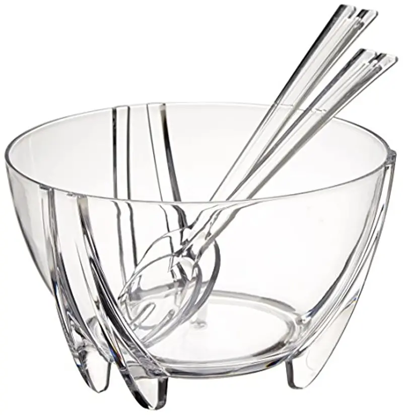 Prodyne Illusions Salad Bowl Servers 6Qt Shatterproof – SB3C