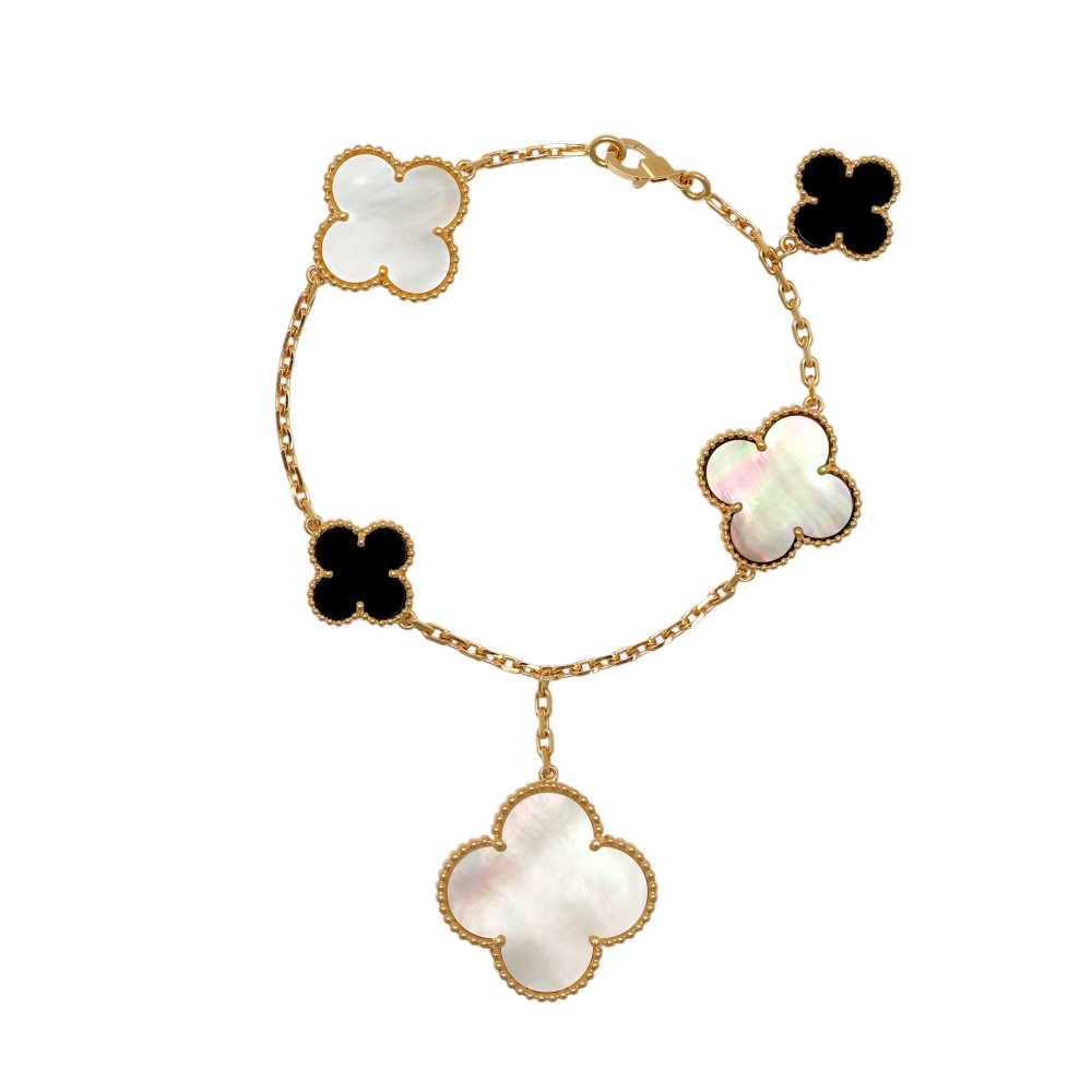 Van Cleef & Arpels Magic Alhambra 5 Motifs Bracelet 18K Yellow Gold VCARD78700