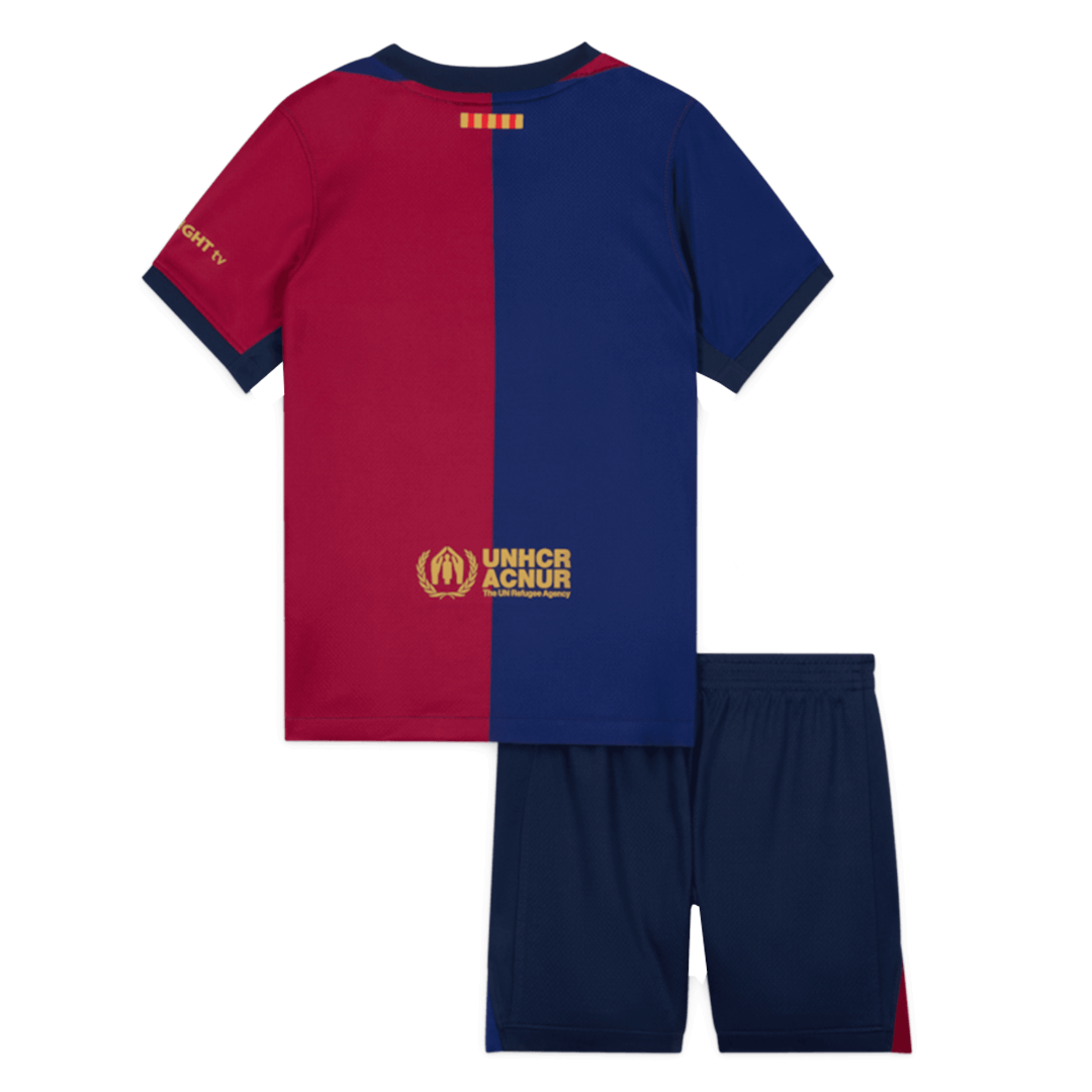 Barcelona Home Kids Soccer Jerseys Kit