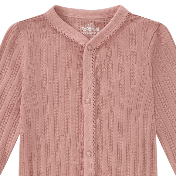Topomini Pure Collection Newborn Schlafanzug mit Rippstruktur