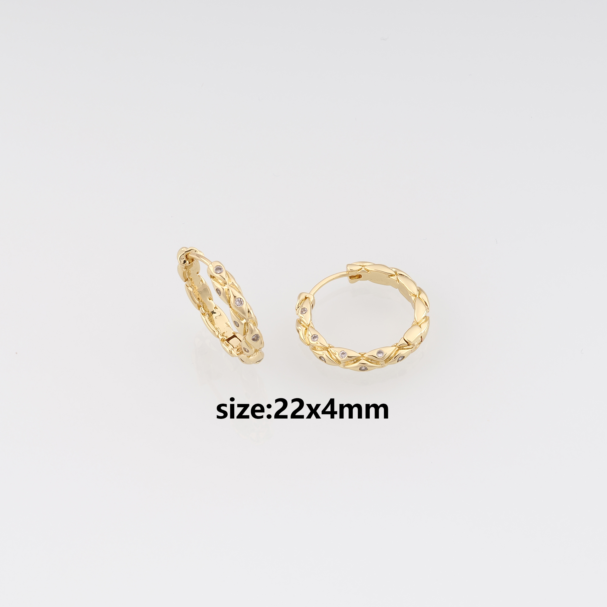18K Gold Filled Round Hoop Earrings,Dainty Earrings,Gold Hoops,Dainty Hoops Huggie,DIY Jewelry Making Supply