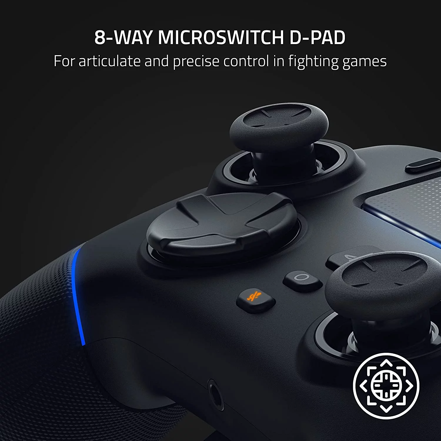 Razer Wolverine V2 Pro Wireless Controller Black HyperSpeed, Mecha-Tactile, RGB Lights for PS5 & PC With 6ft Type C Cable and Headset BOLT AXTION Bundle Like New