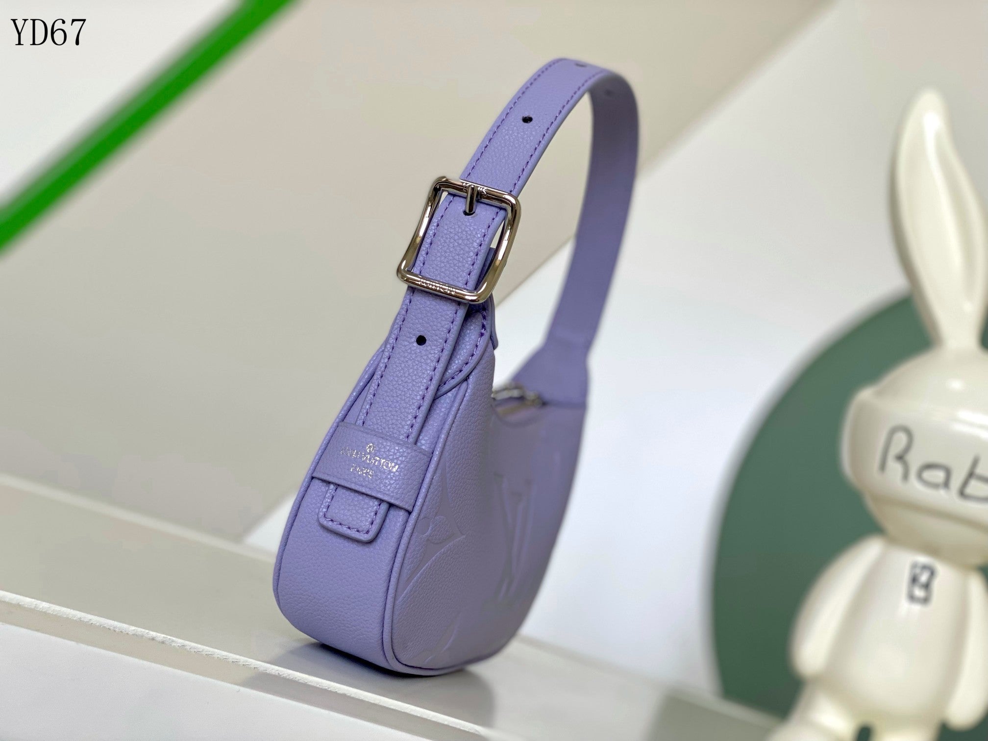 Louis Vuitton Monogram Empreinte Purple Shoulder Bag 20Cm M82391