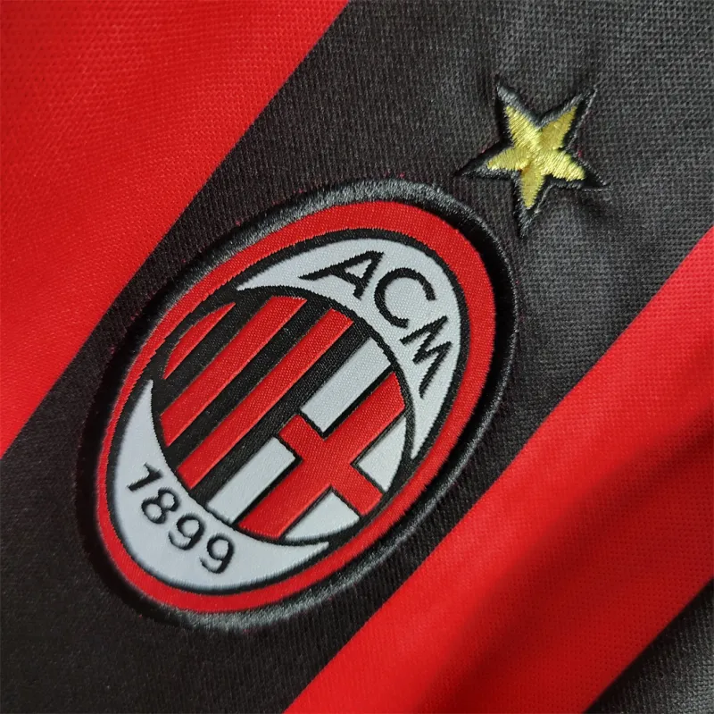 2006-07 AC Milan Ronaldo #99 Maldini #3 Kakà #22 Retro Jersey Home Replica