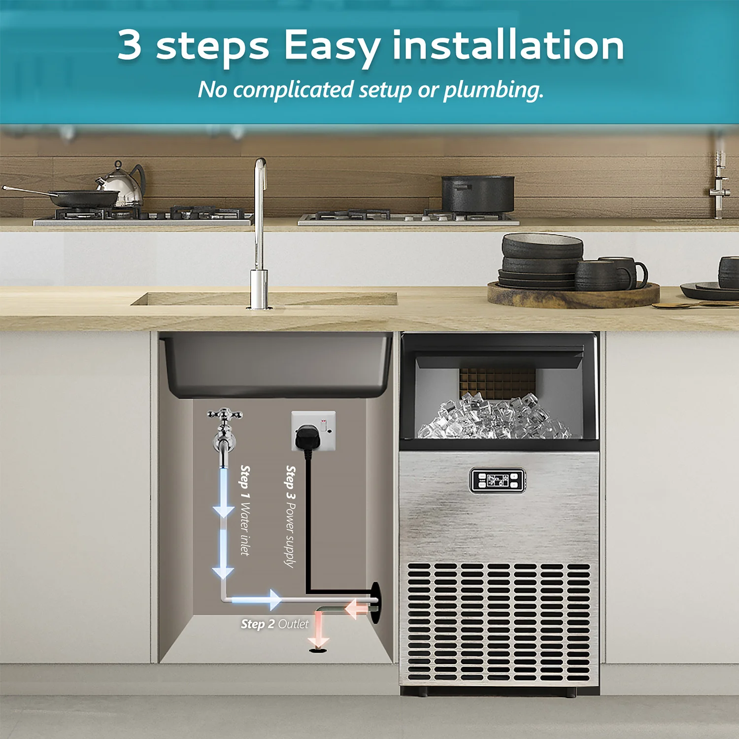 Excellent Storage Container Undercounter Commercial Ice Machine