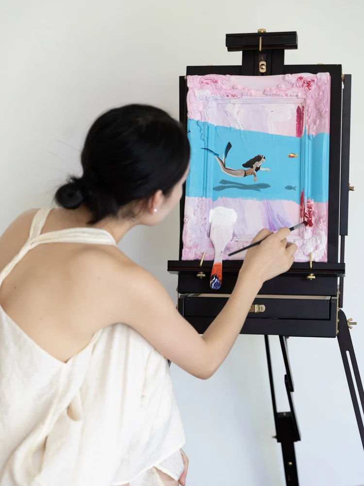 AH210 - Hand-painted Thick Oil Painting! 